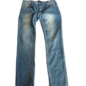 Ring of Fire Men's 32x30 Skinny Medium Wash Blue Jeans